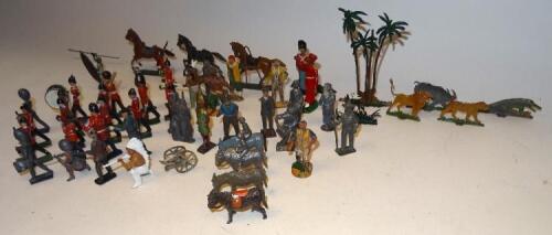 Medley of original toy figures (Condition Good, some incomplete or parts missing, some part painted) (56)