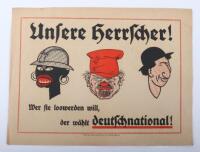 Third Reich 1933 Election Propaganda Poster