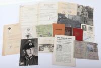 Third Reich Documents and Photographs Grouping