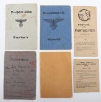 Various WW2 German Membership and Identification Books