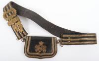 Victorian Army Medical Service / Royal Army Medical Corps Officers Cross Belt and Pouch