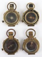 4x WW1 British Officers Compasses