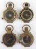 4x WW1 British Officers Compasses