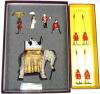 Britains 1903 Delhi Durbar set 08956 State Elephant of Duke and Duchess of Connaught and 08957 Ceremonial Guard for State Elephant in original boxes (Condition Excellent, boxes Excellent) (10)