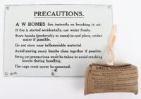 WW2 Home Front Enamel Precautions Plaque