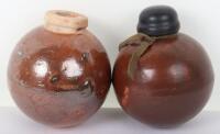 2x Japanese WW2 Type 5 Ceramic Grenades