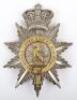 Scarce Victorian South Devon Regiment of Militia Officers Helmet Plate
