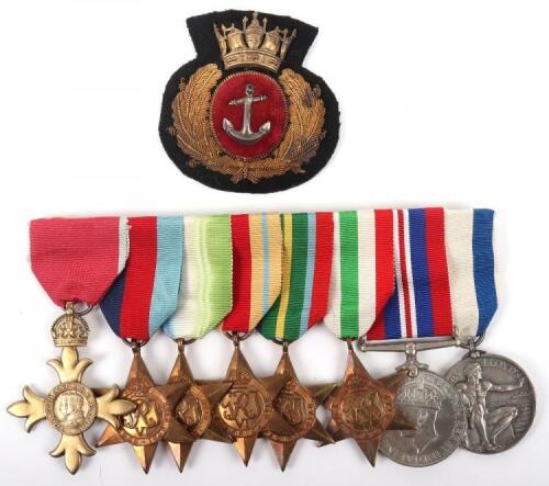 Rare WW2 Merchant Navy SS Dover Hill Arctic Convoys OBE and Lloyds War Medal for Bravery at Sea Medal Group of Eight