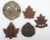 5x Canadian C.E.F Cap Badges - 2