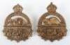 2x Canadian 254th Overseas Battalion C.E.F Cap Badges