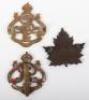 3x Canadian Artillery Cap Badges - 2