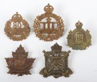 5x Canadian C.E.F Cap Badges