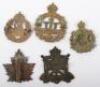 5x Canadian C.E.F Cap Badges - 2