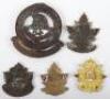 5x Canadian C.E.F Cap Badges - 2