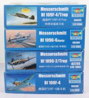 Four Trumpeter 1:32 scale Messerschmitt Fighter Aircraft model kits