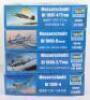 Four Trumpeter 1:32 scale Messerschmitt Fighter Aircraft model kits