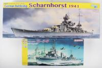 Two Dragon 1:350 scale German Warships model kits