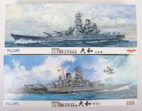 Two Fujimi 1:500 scale Imperial Japanese Navy Battleships YAMATO model kits