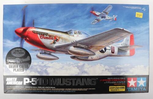 Tamiya 1:32 scale North American P-51D Mustang Silver colour plated