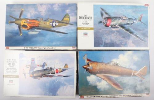 Four Hasegawa Hobby Kits 1:32 scale Fighter Aircraft model kits