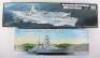 Two Trumpeter 1:350 scale German Warship model kits