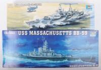 Two Trumpeter 1:350 scale American Warship model kit