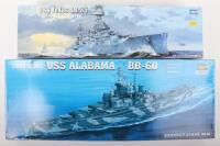 Two Trumpeter 1:350 scale American Warship model kits