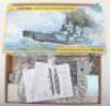 Four 1:350 scale Warship model kits - 4