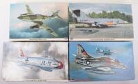 Four Hasegawa Hobby Kits 1:32 scale Fighter Aircraft model kit