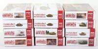 Twelve Modelcollect 1:72 scale Tank model kits