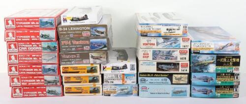 Twenty-four 1:72 scale Single and Twin Prop Aircraft model kits