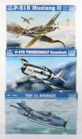 Three Trumpeter 1:32 scale Fighter Aircraft model kits