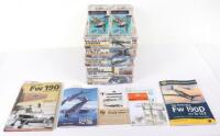 Five Hasegawa Hobby Kits 1:32 scale Focke-Wulf Fighter model kits