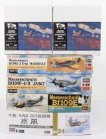 Four Hasegawa Hobby Kits 1:32 scale Fighter Aircraft model kits