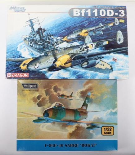 Two 1:32 scale Fighter Aircraft model kits