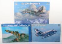 Three Trumpeter 1:32 scale Fighter Jets model kits