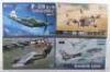 Four Kitty Hawk 1:32 scale Fighter Aircraft model kits