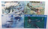 Four Trumpeter 1:32 scale Fighter Aircraft model kits