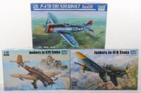 Four Trumpeter 1:32 scale Fighter Aircraft model kits