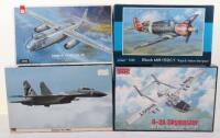Seven 1:32 scale Aircraft model kits
