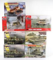 Seven 1:35 scale Tank model kits