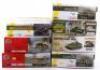 Seven 1:35 scale Tank model kits - 2