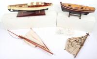 Two Nauticalia wooden scale model ships