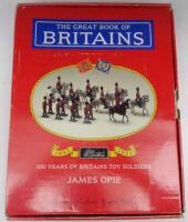 Britains set 0032 Limited Edition of The Great Book of Britains by James Opie, with Toy Soldier Collection Royal Scots Greys and Royal Welch Fusiliers in original presentation outer (Condition Excellent, box Good) 1993 (5)