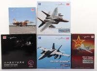 Five Hobby Master 1:72 scale Diecast model Fighter Aircraft