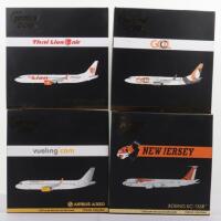 Four Gemini 1:200 scale Diecast model Passenger Planes