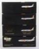 Four Gemini 1:200 scale Diecast model Passenger Planes - 2