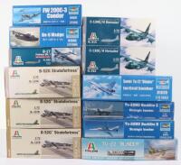 Twelve 1:72 scale Fighter Aircraft model kits