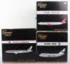Three Gemini 1:200 scale Diecast model Passenger Planes