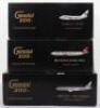 Three Gemini 1:200 scale Diecast model Passenger Planes - 2